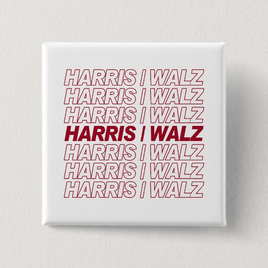 Harris / Walz Button (Vorderseite)