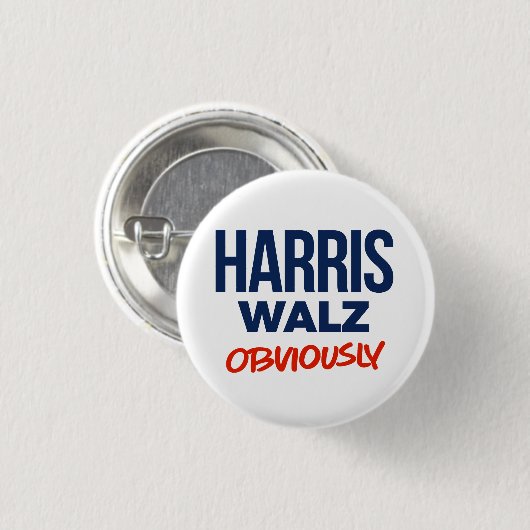 Harris Walz Button (Vorne & Hinten)