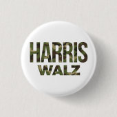 Harris Walz Camouflage 2024 Button (Vorderseite)