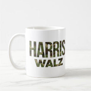 Harris Walz Camouflage 2024 Kaffeetasse