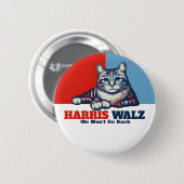 Harris Walz Campaign Button (Vorne & Hinten)