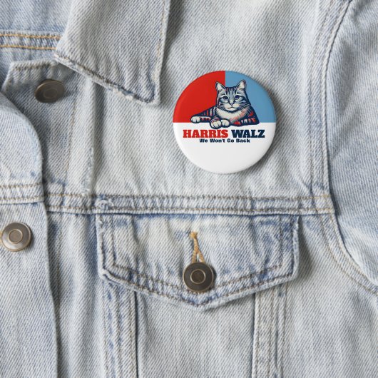 Harris Walz Campaign Button (Beispiel)