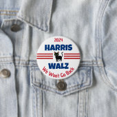 Harris Walz Campaign Button (Beispiel)
