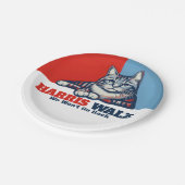 Harris Walz Campaign Pappteller (Schrägansicht)