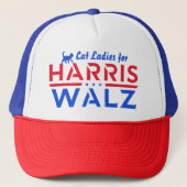 Harris Walz, Cat Ladys for Kamala Harris Tim Walz Truckerkappe (Vorderseite)