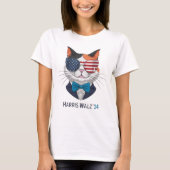 Harris Walz Childless Cat Ladys T-Shirt (Vorderseite)