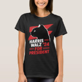 Harris Walz Childless Cat Ladys T - Shirt (Vorderseite)