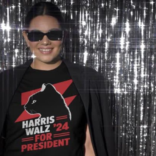 Harris Walz Childless Cat Ladys T - Shirt