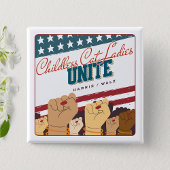 Harris Walz Childless Cat Ladys Unite Fats Button