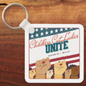 Harris Walz Childless Cat Ladys Unite Fats Schlüsselanhänger (Vorderseite)