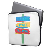 Harris Walz Coconut Tree Laptopschutzhülle (Vorderseite Links)