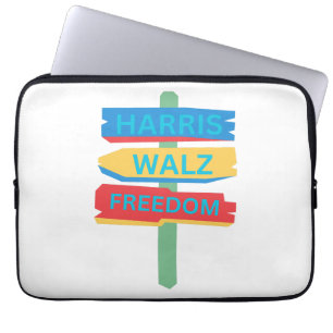 Harris Walz Coconut Tree Laptopschutzhülle