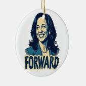 Harris Walz Election 2024 Forward Gift Keramik Ornament (Rechts)