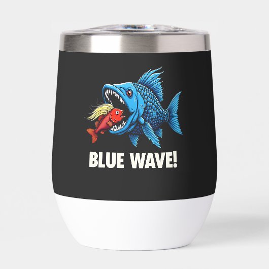 Harris Walz Election Blue Waves Democratic Fish (Vorderseite)