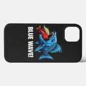 Harris Walz Election Blue Waves Democratic Fish Case-Mate iPhone Hülle (Rückseite (Horizontal))