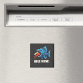 Harris Walz Election Blue Waves Democratic Fish Magnet (In Situ (Geschirrspüler))