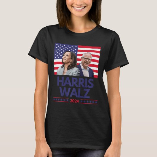 Harris Walz Election Kamala Harris Tim Waltz Ameri T-Shirt (Vorderseite)