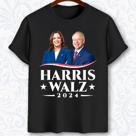 Harris Walz Foto zur Wahl 2024 T-Shirt
