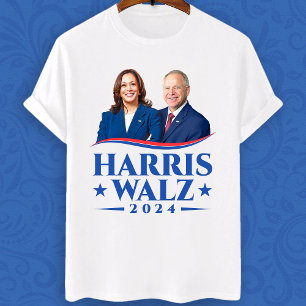 Harris Walz Foto zur Wahl 2024 T-Shirt