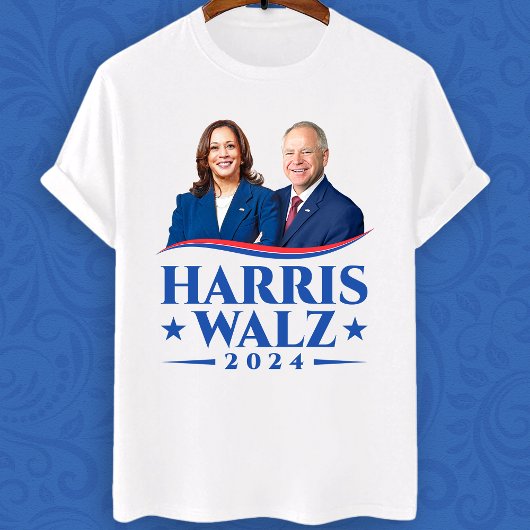 Harris Walz Foto zur Wahl 2024 T-Shirt