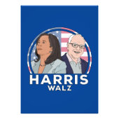 Harris Walz Fotodruck (Vorne)