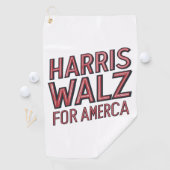 Harris walz für Amerika Golfhandtuch (Insitu)