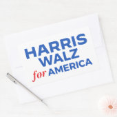 Harris Walz für Amerika Rechteckiger Aufkleber (Umschlag)