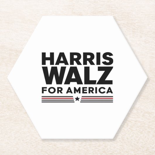 Harris walz für Amerika Untersetzer (Vorderseite)