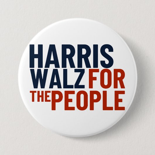 Harris/Walz für den People-Button Button (Vorderseite)
