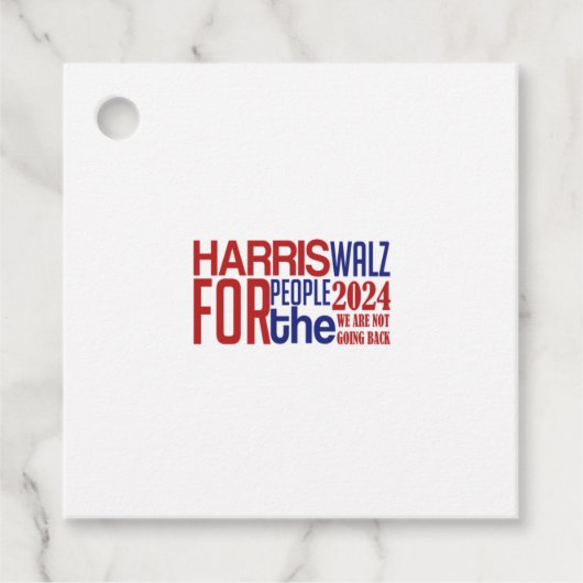 Harris Walz Geschenkanhänger (Vorderseite)