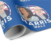 Harris Walz Geschenkpapier (Rolleneckpunkt)