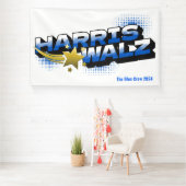 HARRIS WALZ Gold Star Banner (Insitu)