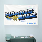 HARRIS WALZ Gold Star Banner (Messe)