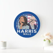 Harris Walz Große Wanduhr (Zuhause)