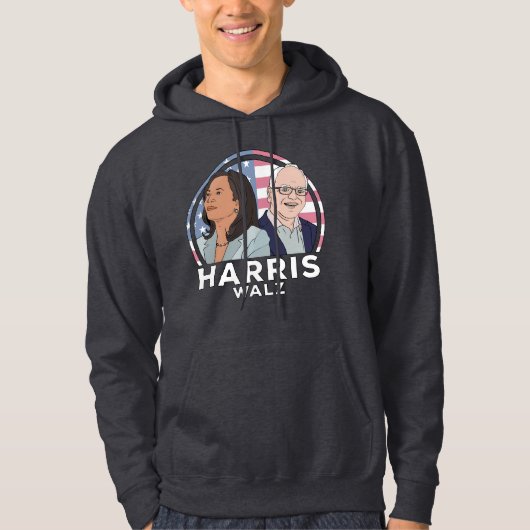 Harris Walz Hoodie (Vorderseite)