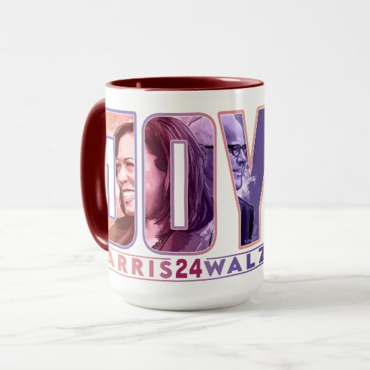 Harris Walz JOY Tasse (Vorderseite Links)