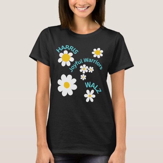 Harris Walz Joyous Warriors T-Shirt (Vorderseite)