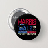 Harris Walz Kamala Harris 2024 Tim Walz Button (Vorne & Hinten)