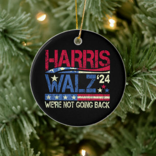 Harris Walz Kamala Harris 2024 Tim Walz Keramik Ornament
