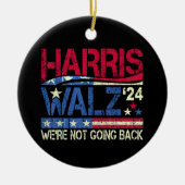 Harris Walz Kamala Harris 2024 Tim Walz Keramik Ornament (Vorne)