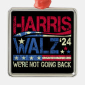 Harris Walz Kamala Harris 2024 Tim Walz Ornament Aus Metall (Vorne)