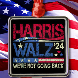 Harris Walz Kamala Harris 2024 Tim Walz Ornament Aus Metall