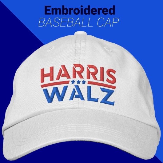 Harris Walz Kampagne 2024 Kamala Harris & Tim Walz Bestickte Baseballkappe