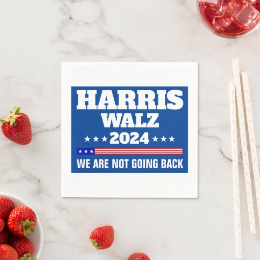 Harris Walz Kampagne 2024 Serviette (Beispiel)