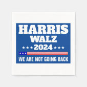 Harris Walz Kampagne 2024 Serviette (Vorderseite)