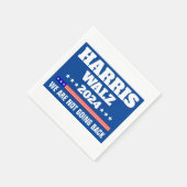 Harris Walz Kampagne 2024 Serviette (Ecke)