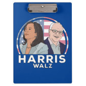 Harris Walz Klemmbrett (Vorderseite)