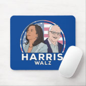 Harris Walz Mousepad (Mit Mouse)