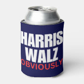 Harris Walz OBVIOUSLY | Harris Walz 2024 offensich Dosenkühler (Kanne Vorderseite)