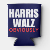 Harris Walz OBVIOUSLY | Harris Walz 2024 offensich Dosenkühler (Vorderseite)